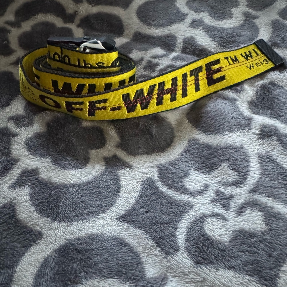 Off-White Black and Yellow Belt